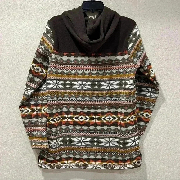 Dakota Grizzly Men’s Pullover Hoodie Sweatshirt Size Medium Hood Polyester Brown - Picture 3 of 16